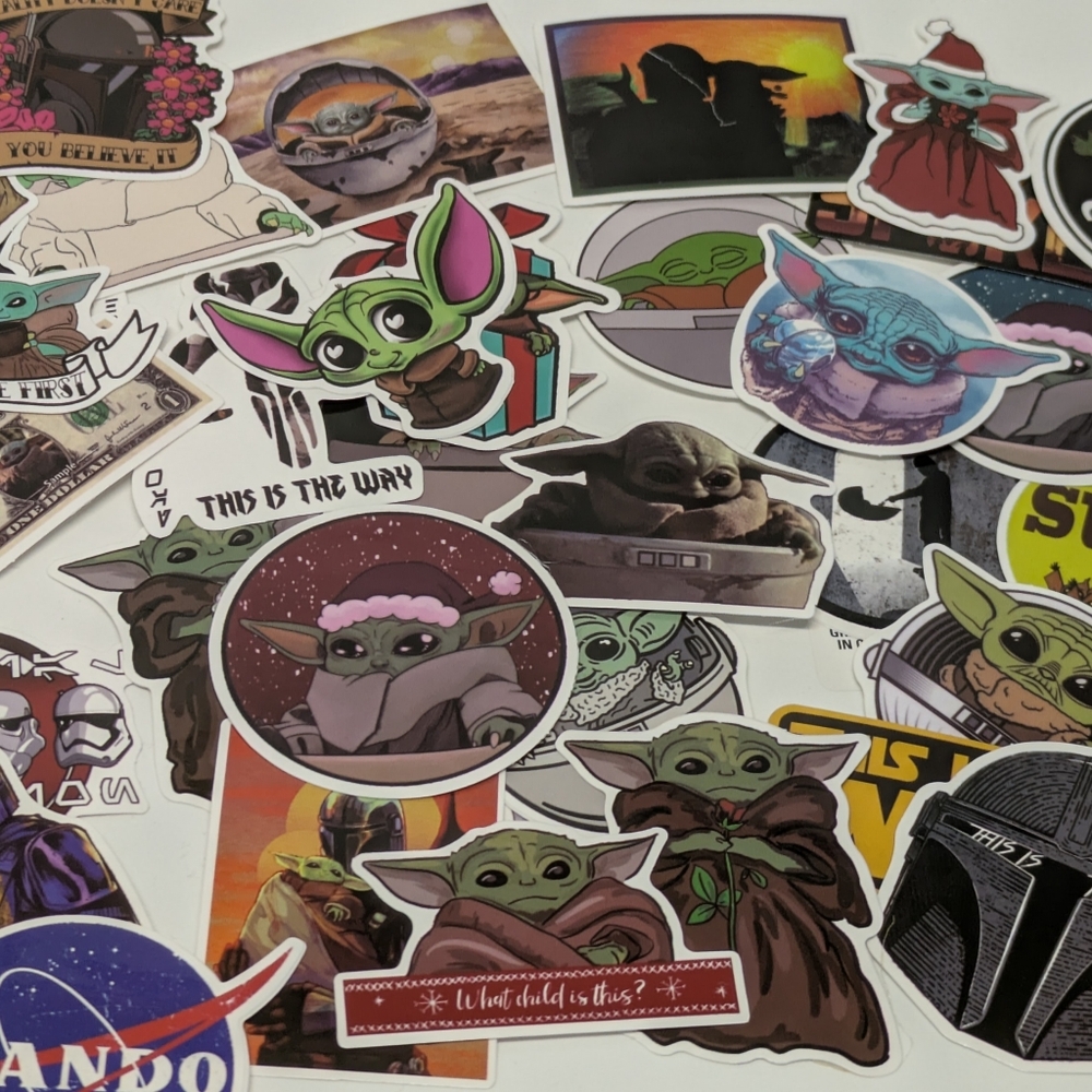 NEW! Star Wars The Mandalorian The Child Grogu Sticker Decals, 20ct